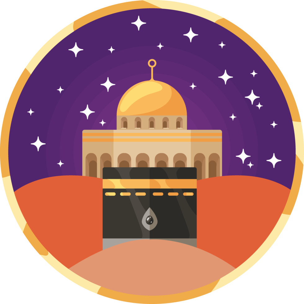 meca e mesquita muçulmana png
