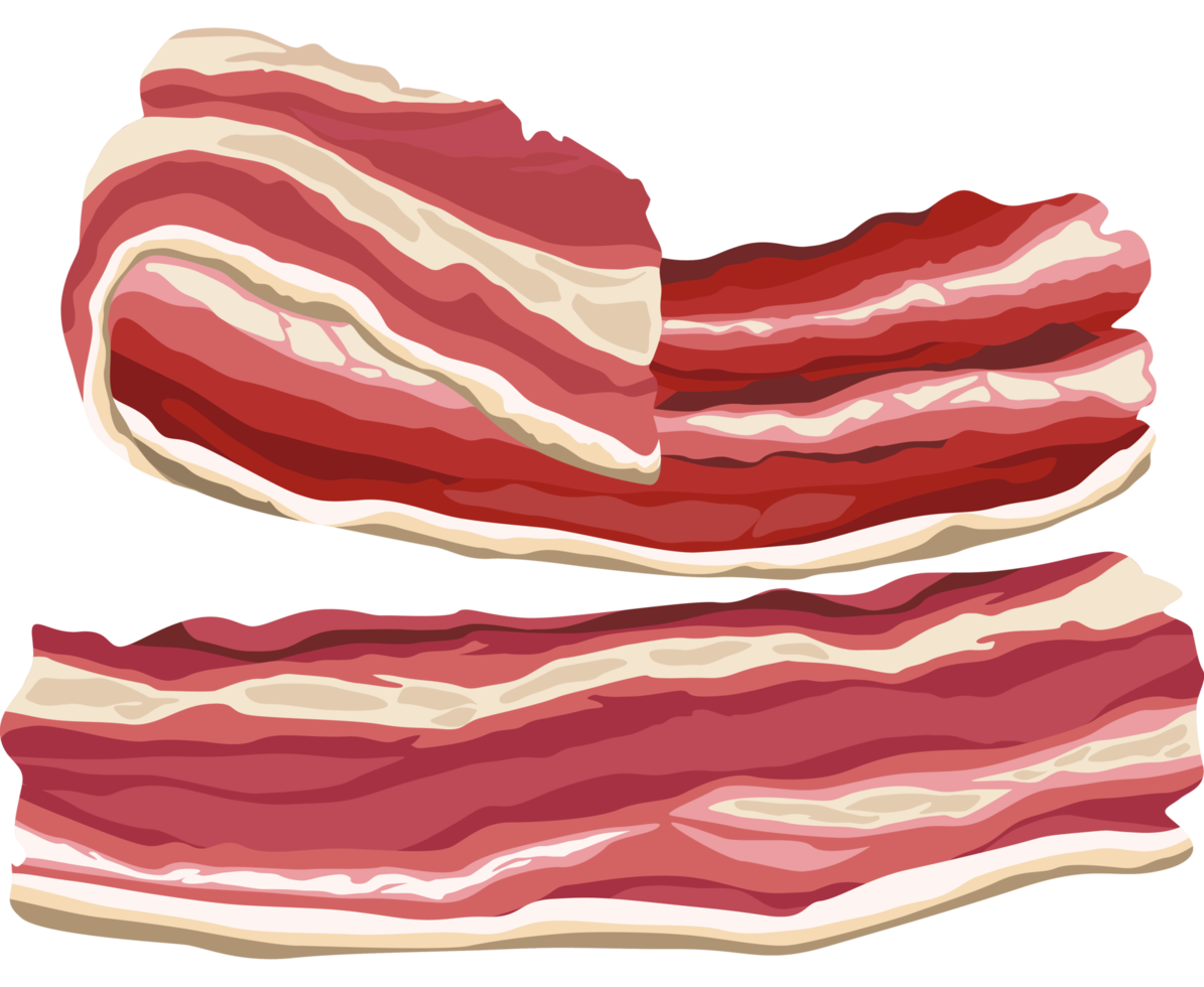 Bacon Maiale carne tagliare png