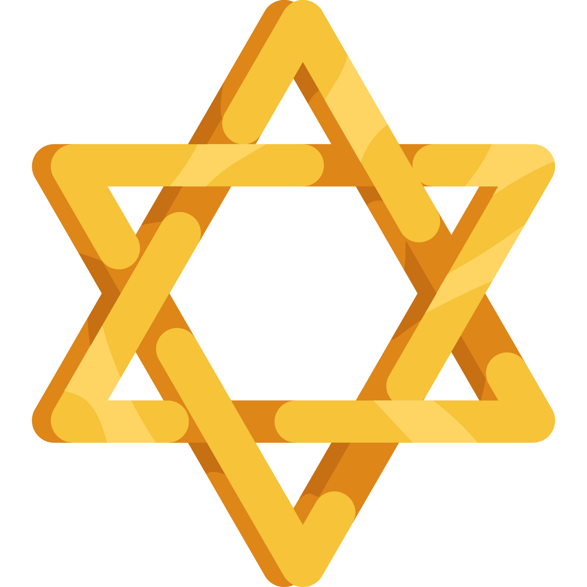 Golden jewish star 19633976 png