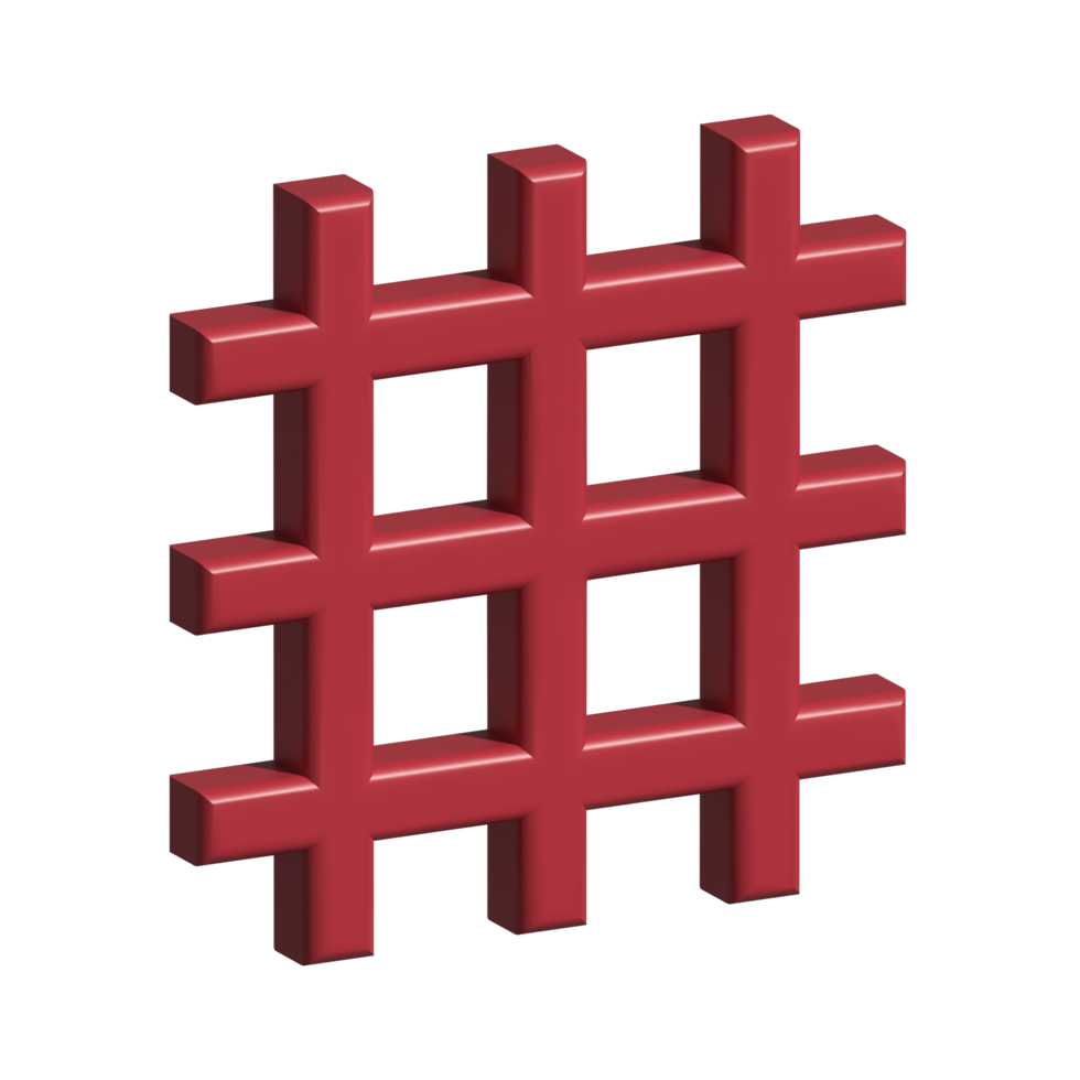 3d icon of grid png