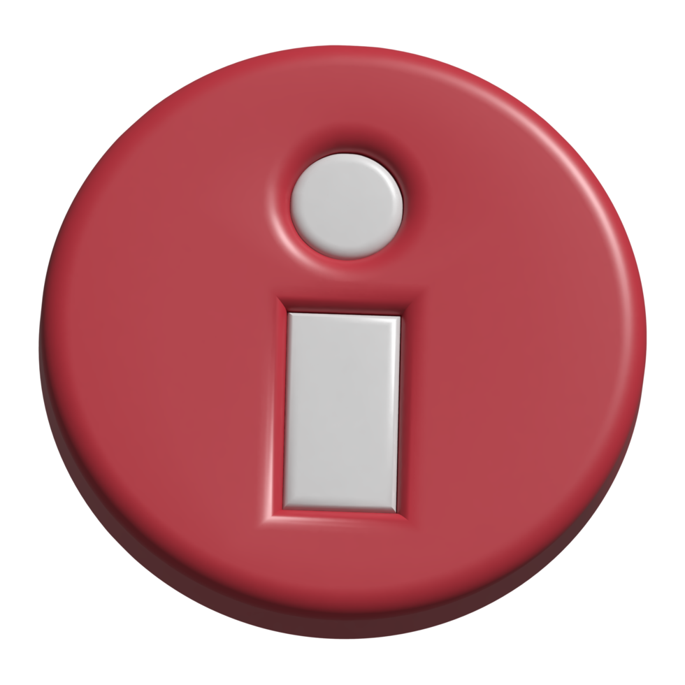 3d Symbol von Information png