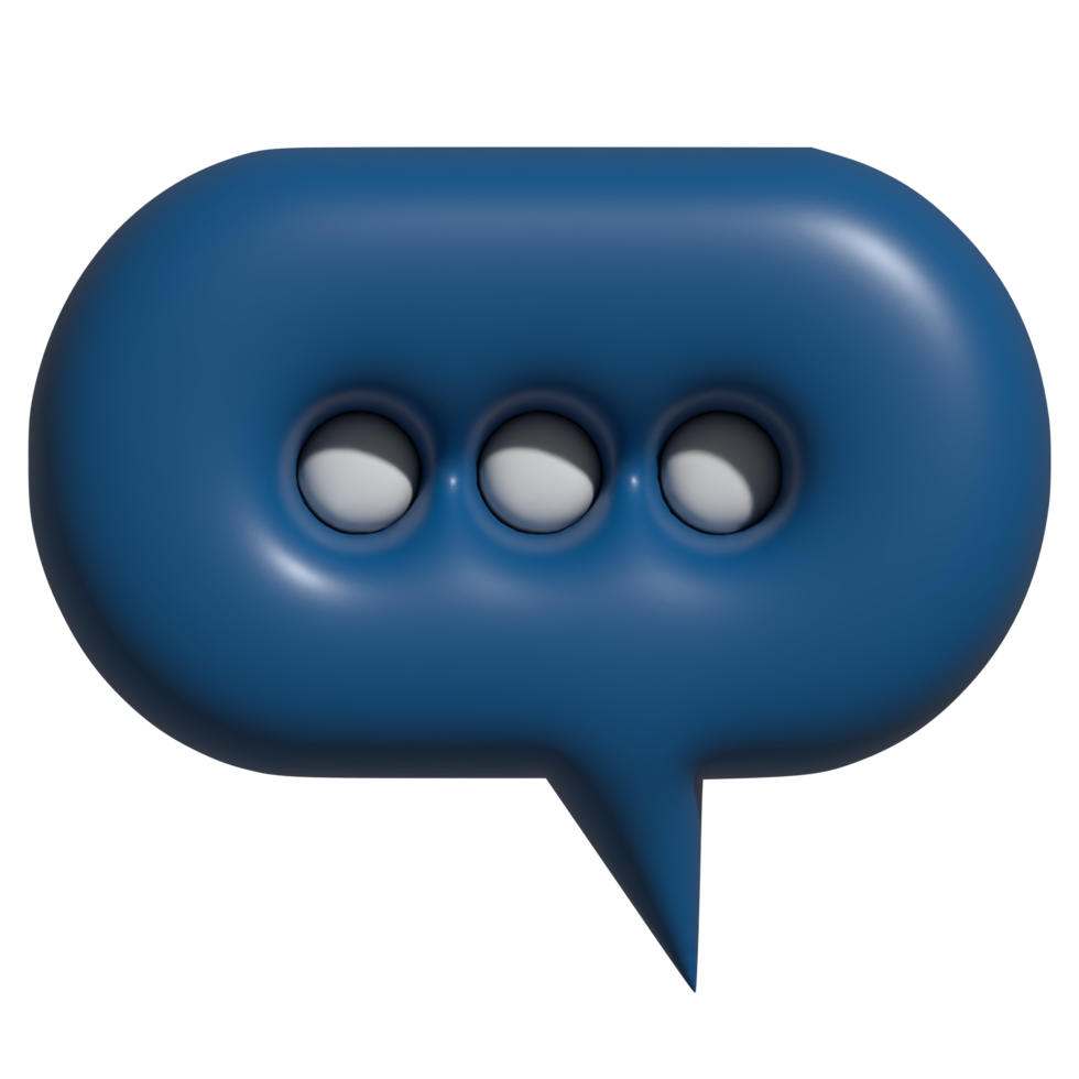 3d icon of ballon chat png