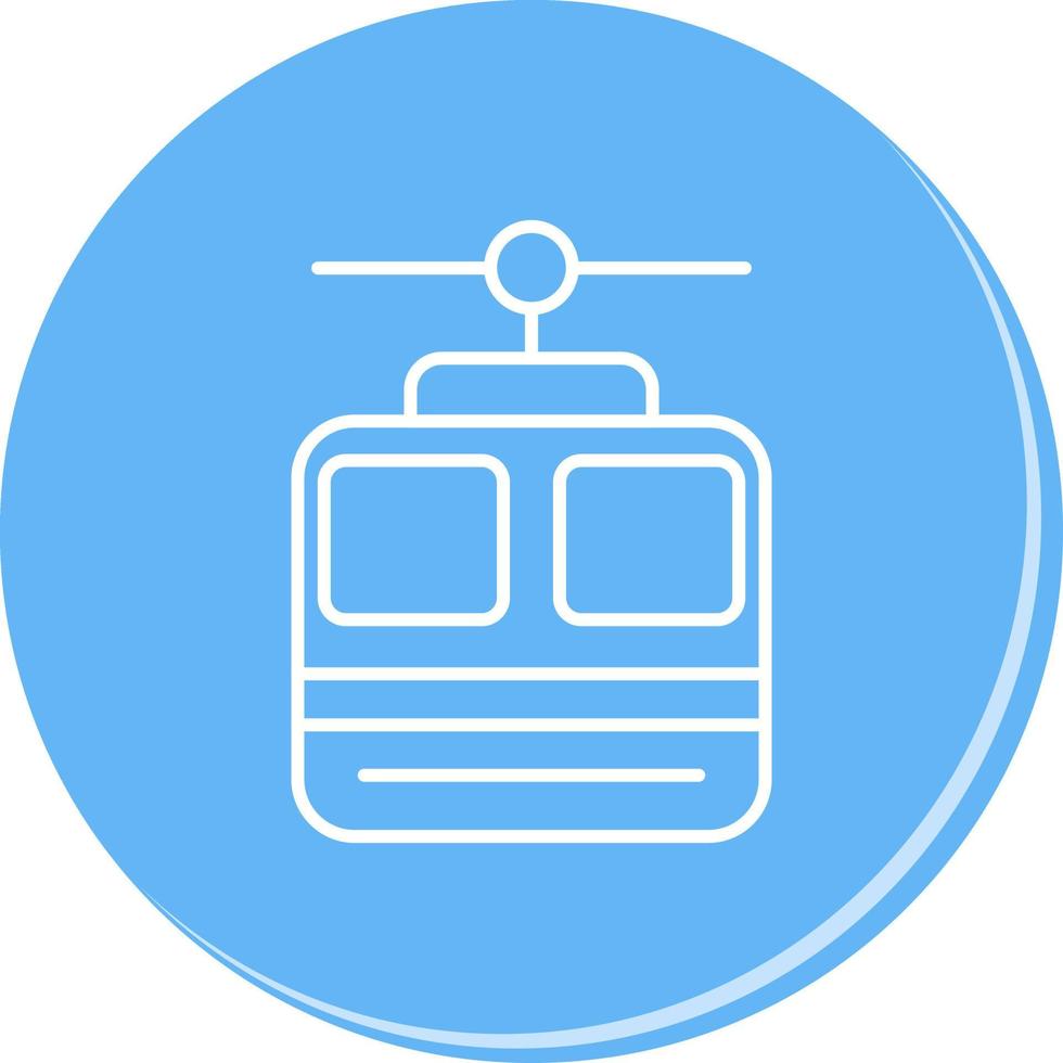 Cable car Vector Icon