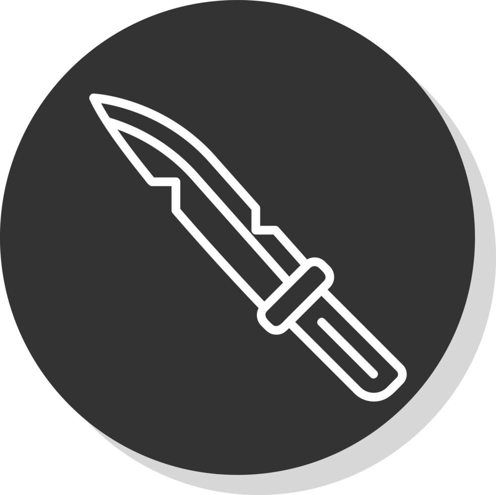 icono de vector de cuchillo