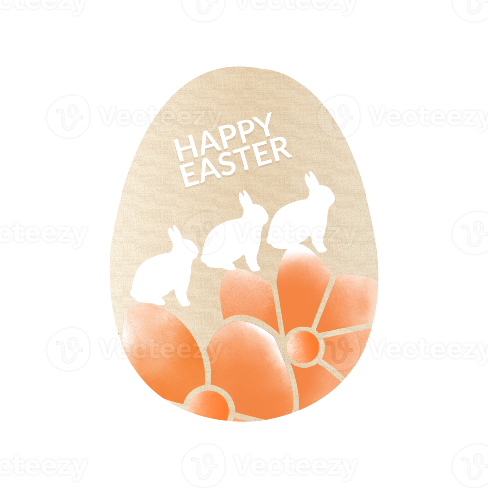 Happy Easter Egg artwork, Easter Egg Floral Design. png