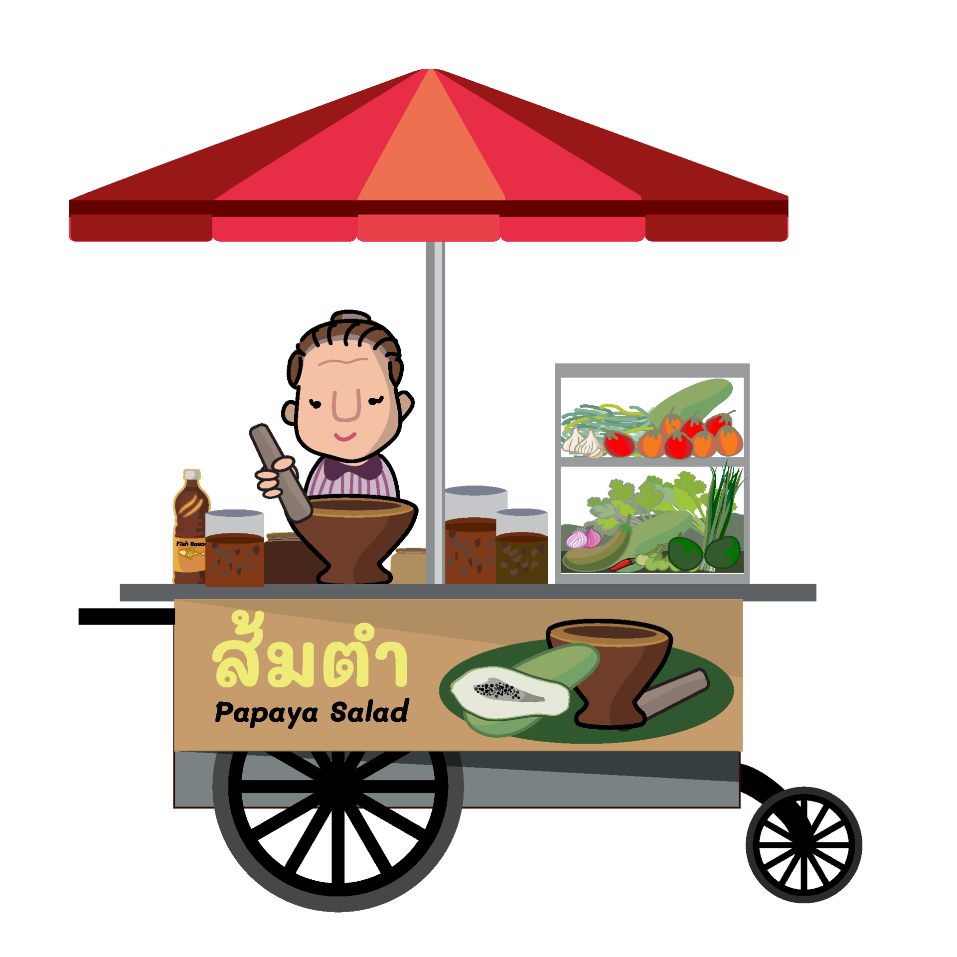 Thai Food Vendor Street Food In Thailand Som Tum Papaya Salad Thai thai-food-vendor-street-food-in-thailand-som-tum-papaya-salad-thai