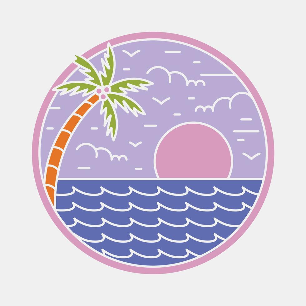 Good vibe on summer graphic illustration vector art t-shirt design