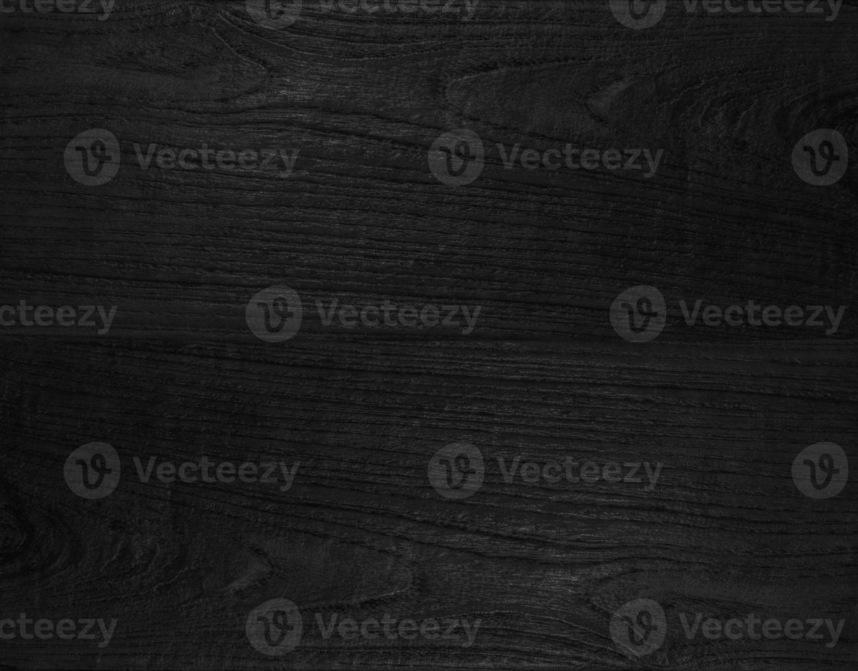 wood black background texture, dark wooden table top view blank for design photo