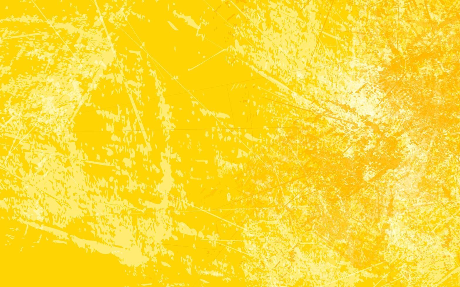 vector de fondo de pintura de salpicaduras de color amarillo de textura grunge abstracta