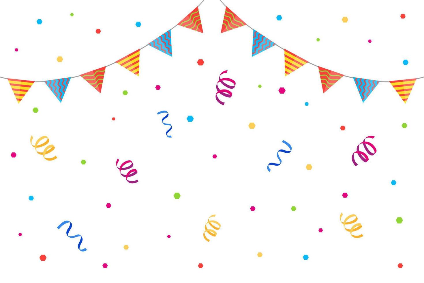 cute party popper confetti set illustration set. confetti isolated
