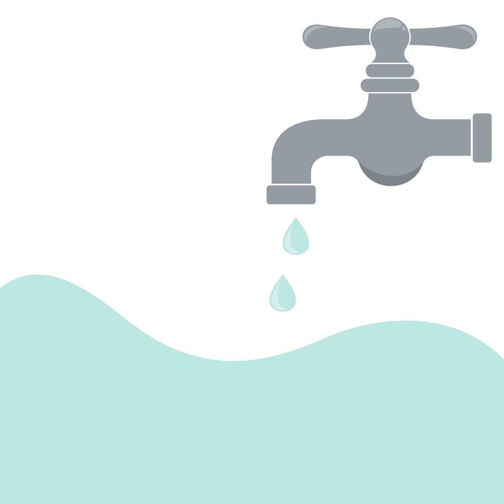Water faucet vector illustration graphic