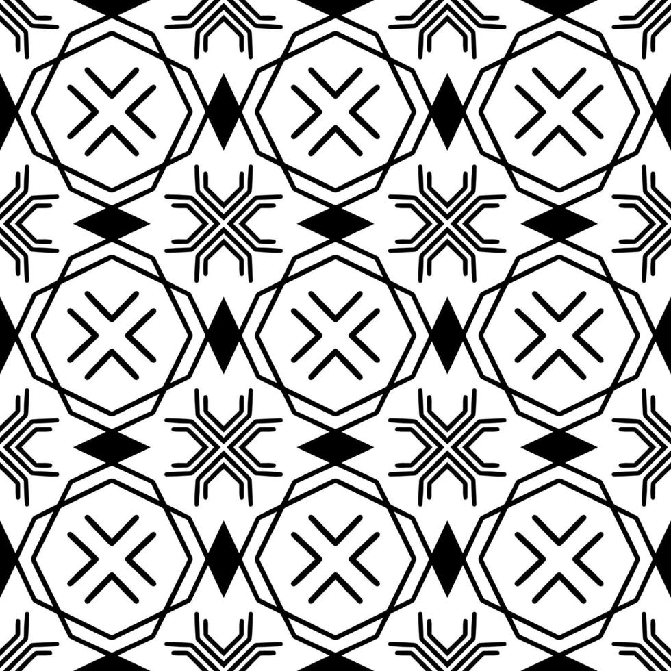Black and white seamless background. Geometrical Pattern design. Simple and minimal pattern ideal for Wallpaper, Backdrop, shirt printing, fashion, stencil, handmade craft. Vector Illustration.