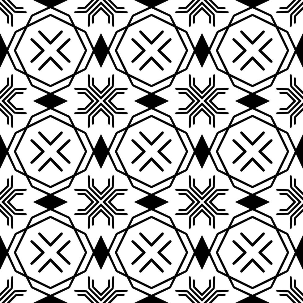 Black and white seamless background. Geometrical Pattern design. Simple and minimal pattern ideal for Wallpaper, Backdrop, shirt printing, fashion, stencil, handmade craft. Vector Illustration.