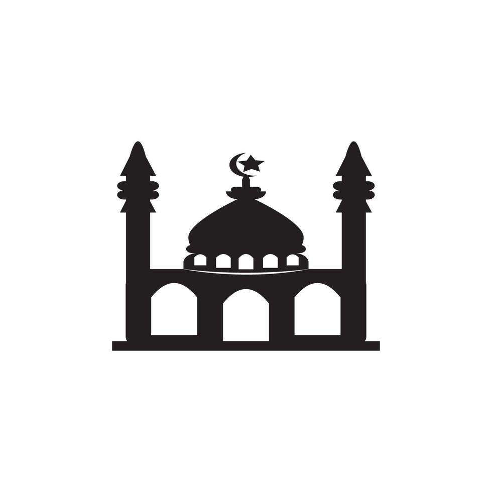 Mosque icon logo, vector design