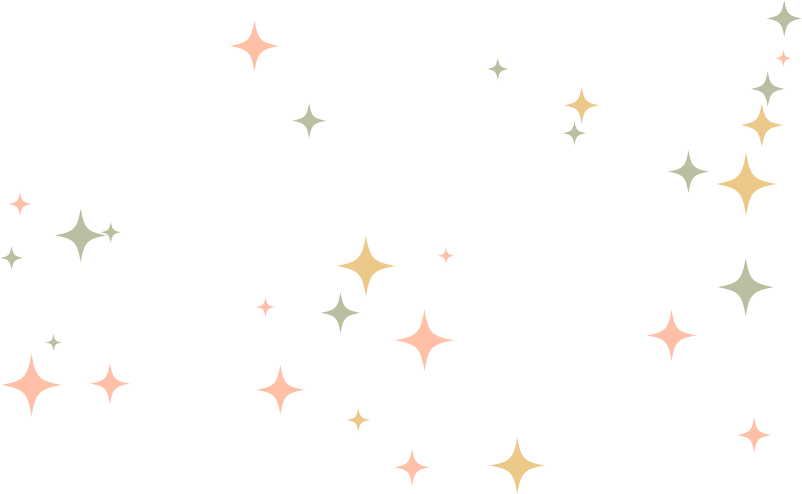 Star sparkle Colourful element png