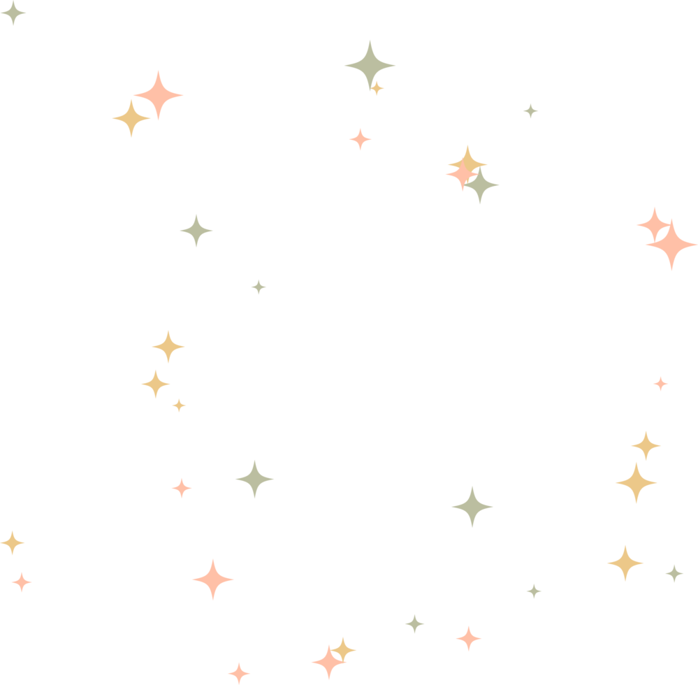 Star sparkle Colourful element png