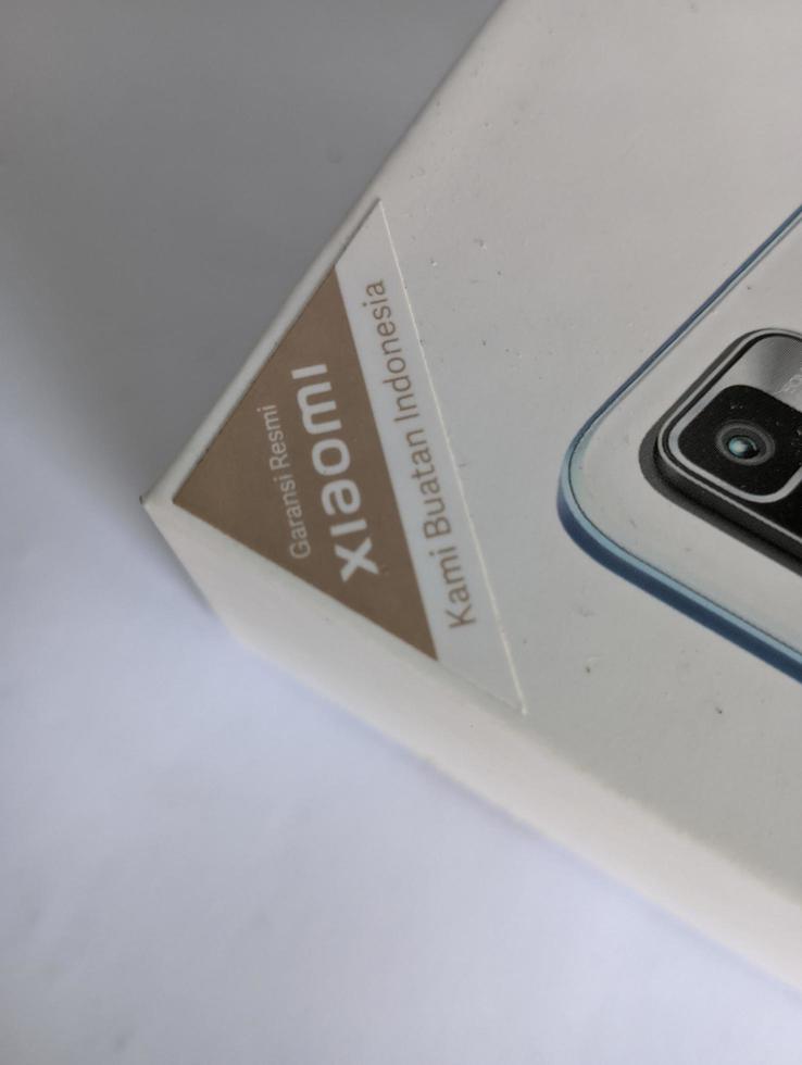 Lamongan. East Java - Indonesia. Sunday 09 October 2022. photo of cellphone box. mobile phone.smartphone.on white background