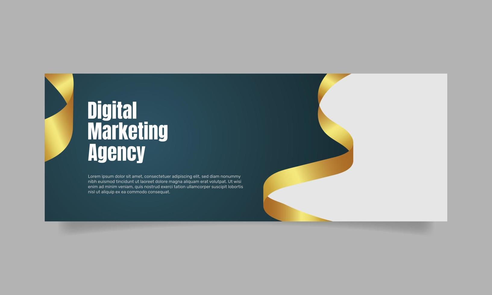 Digital marketing agency social media banner. - Vector. vector