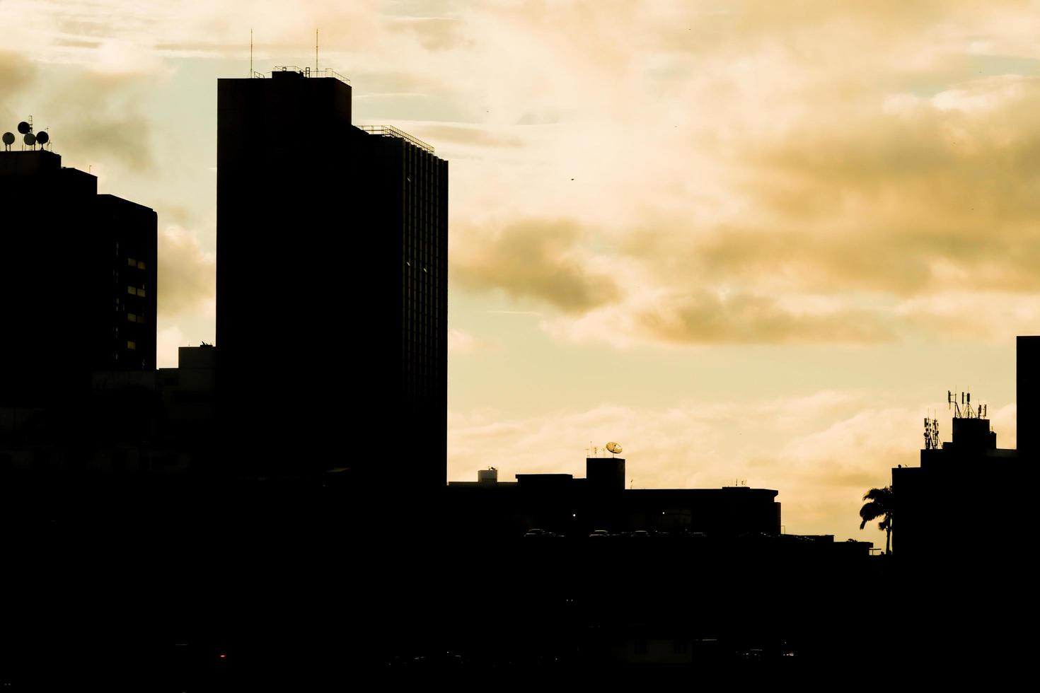 Campos dos Goytacazes, RJ, Brazil, 2021 - Skyline at sunset by the Paraiba River photo