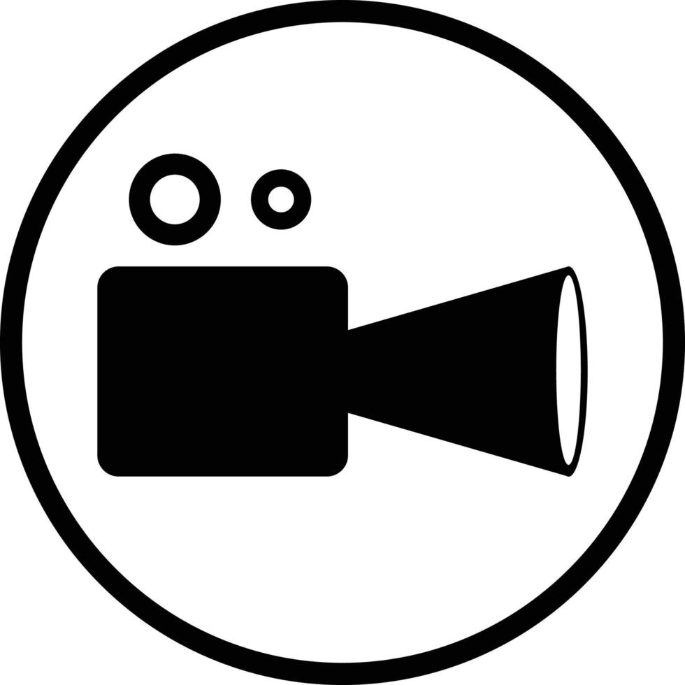 Camera, movie, video icon vector