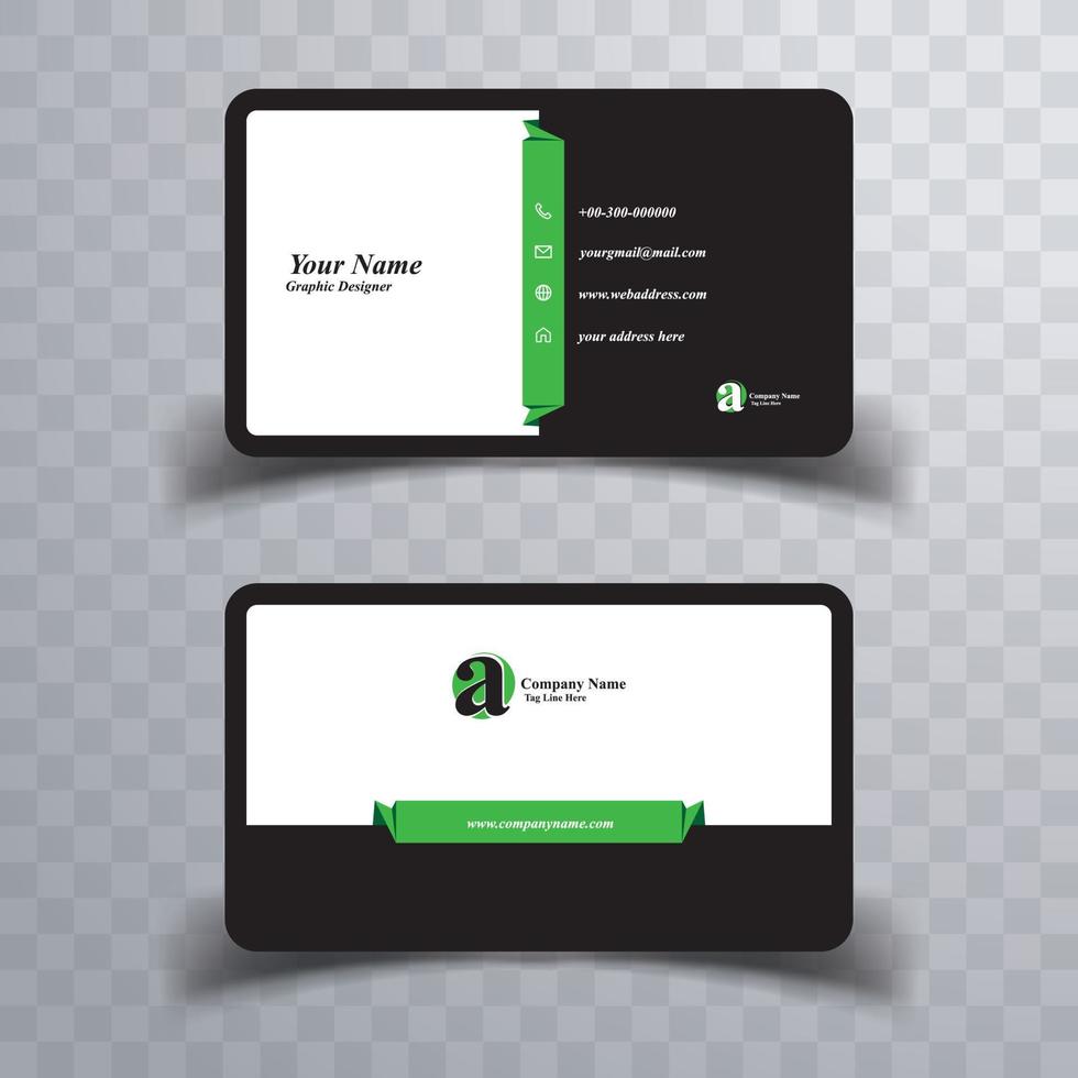 Business Card Company visiting card vector
