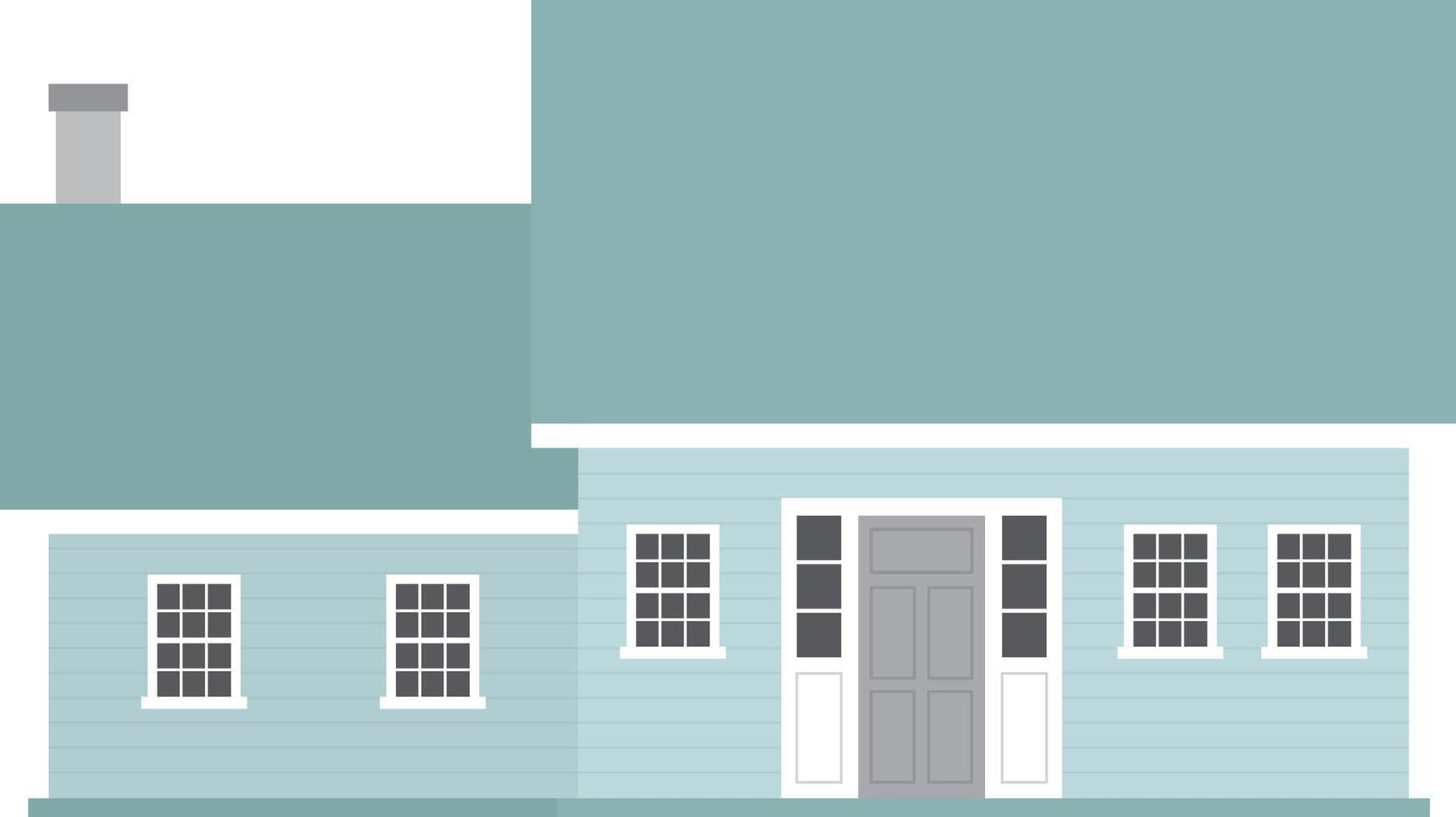 cape cod house vector