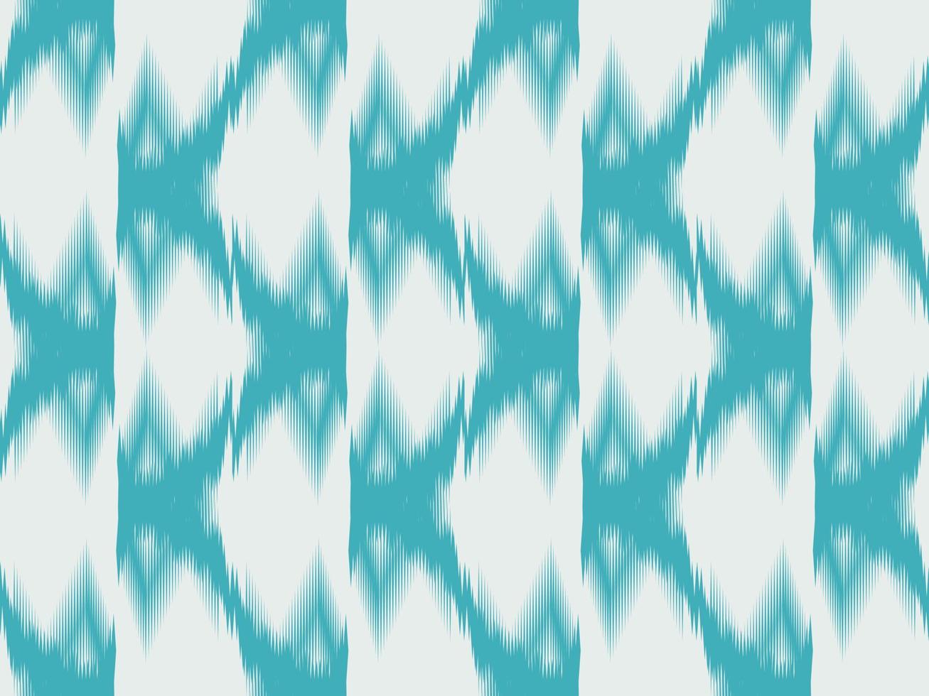 Ikat pattern emboidery style vector