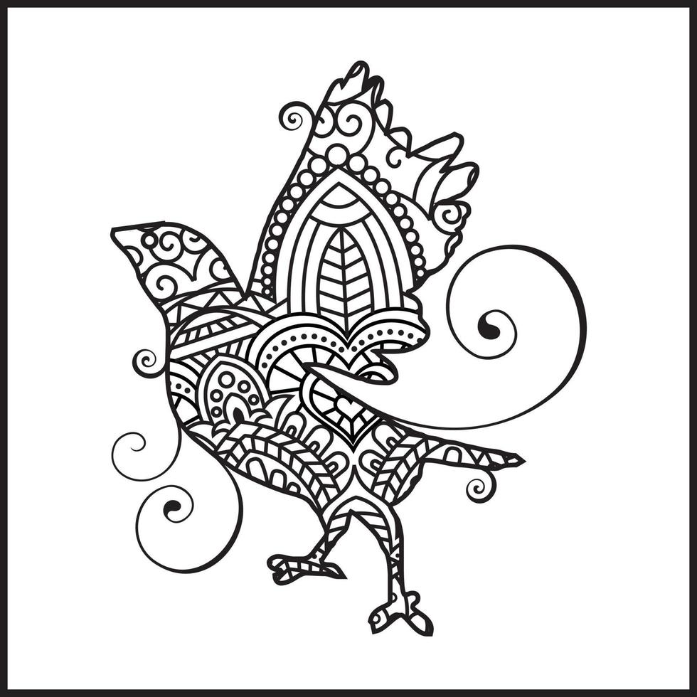Vector illustration decorative Sparrow on white background