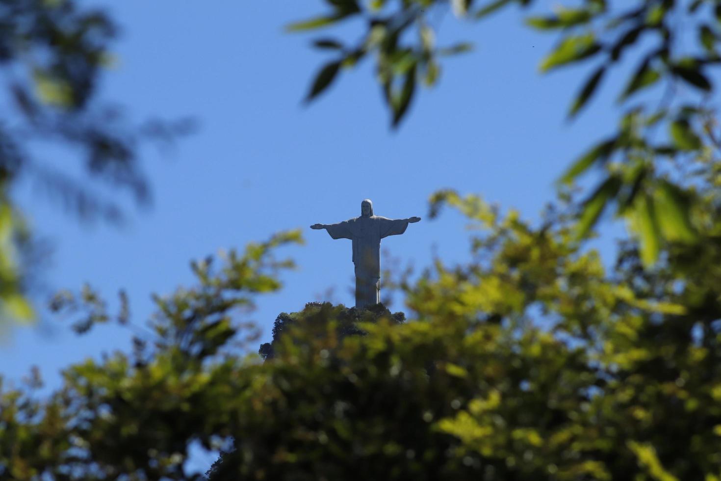 Rio de Janeiro, RJ, Brazil, 2022 - Christ The Redemeer Statue, view from Dona Marta Belvedere photo