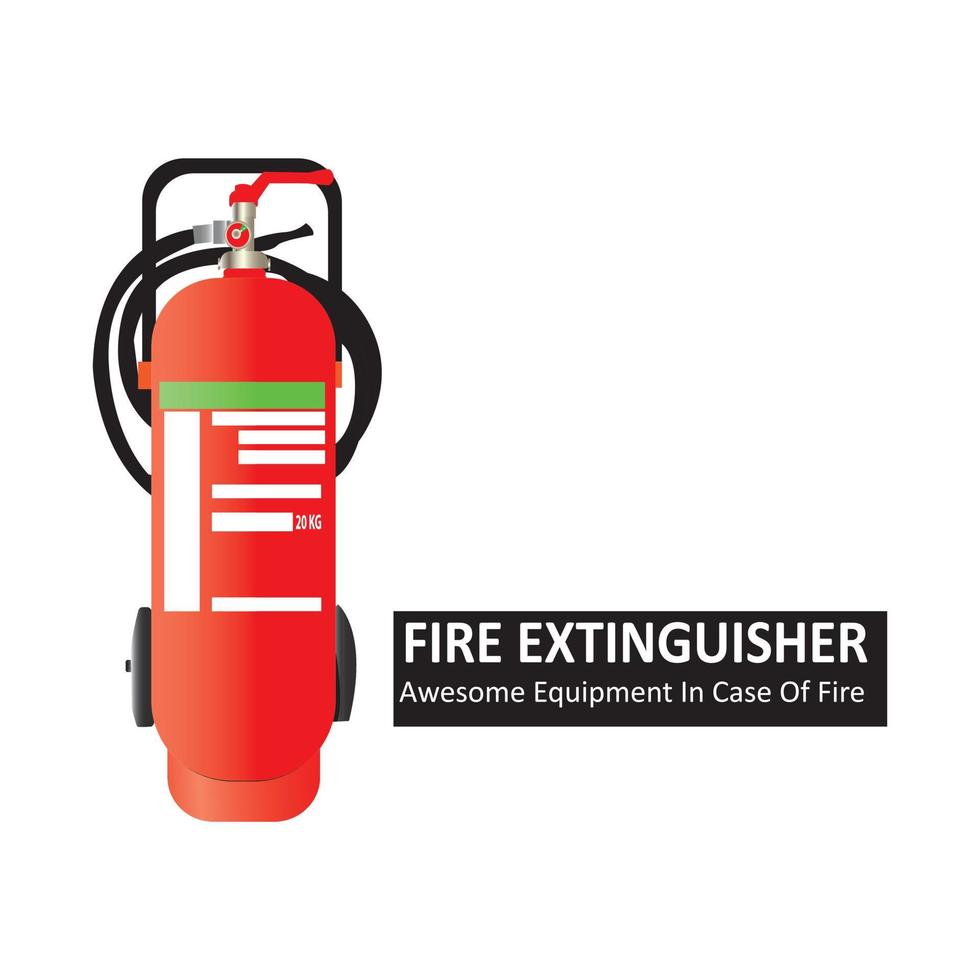 flat design fire extinguisher vector image