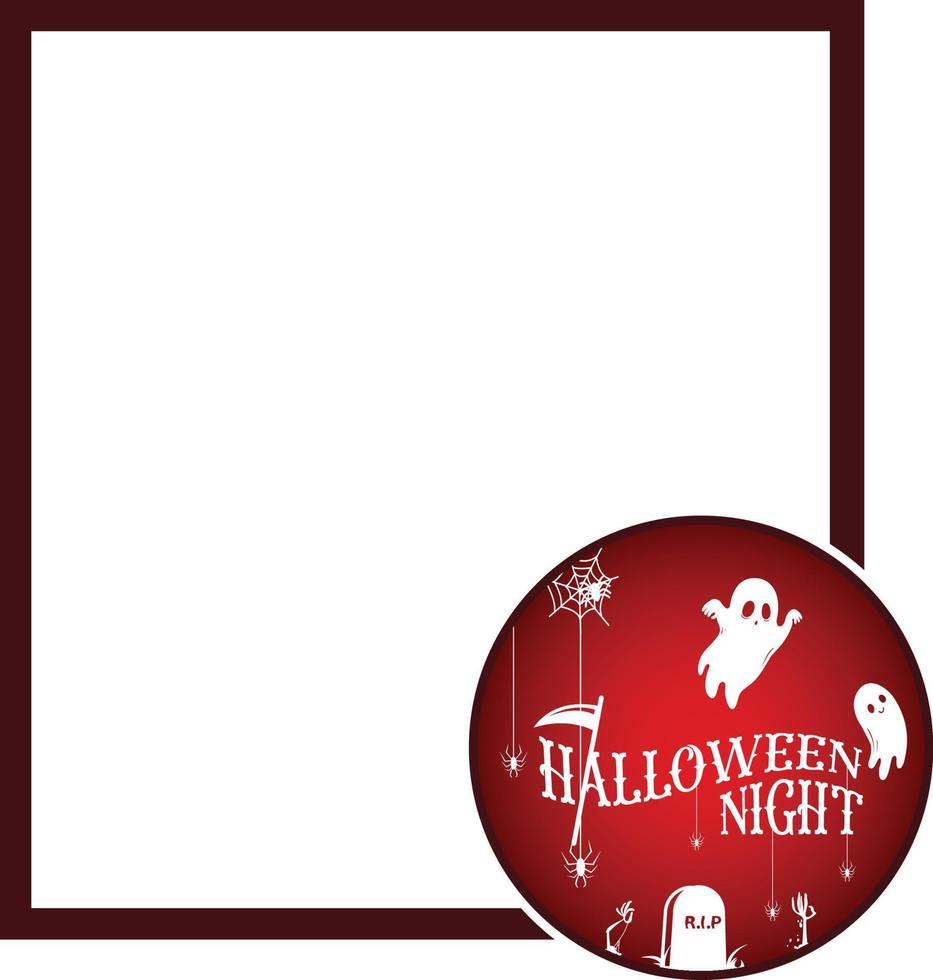 Halloween Frame 02 vector