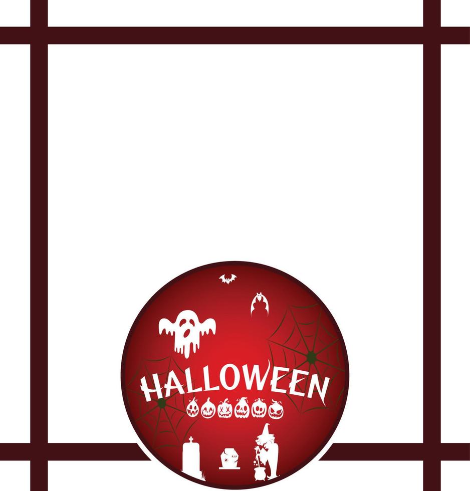 Halloween Frame 04 vector