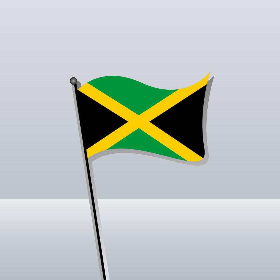 ilustración de la plantilla de la bandera de jamaica vector