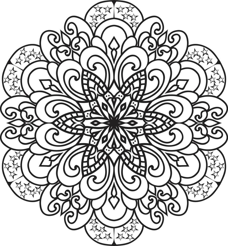 Decorative mandala design Pro Vector