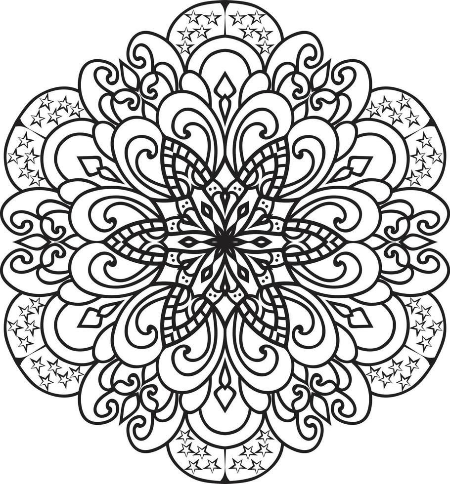 Decorative mandala design Pro Vector