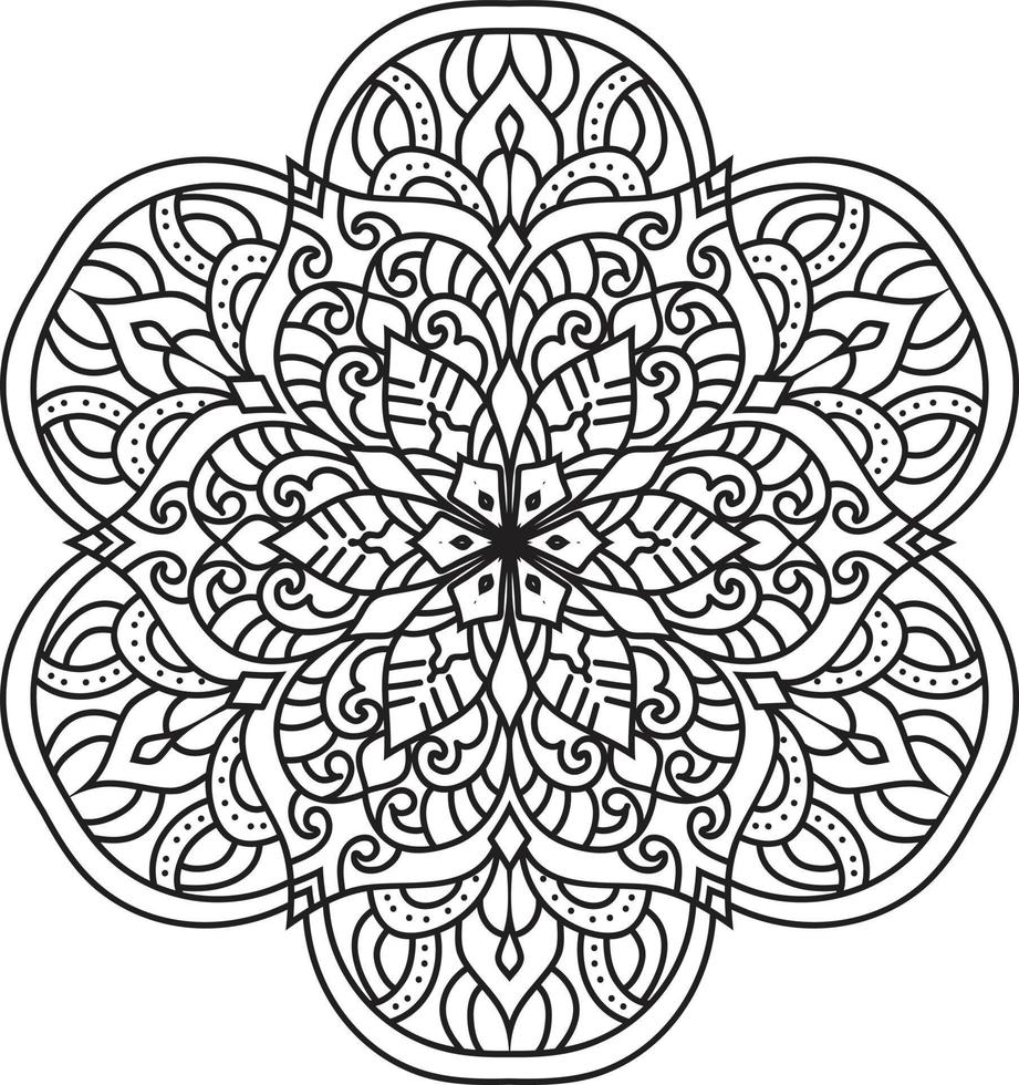 Decorative mandala design Pro Vector