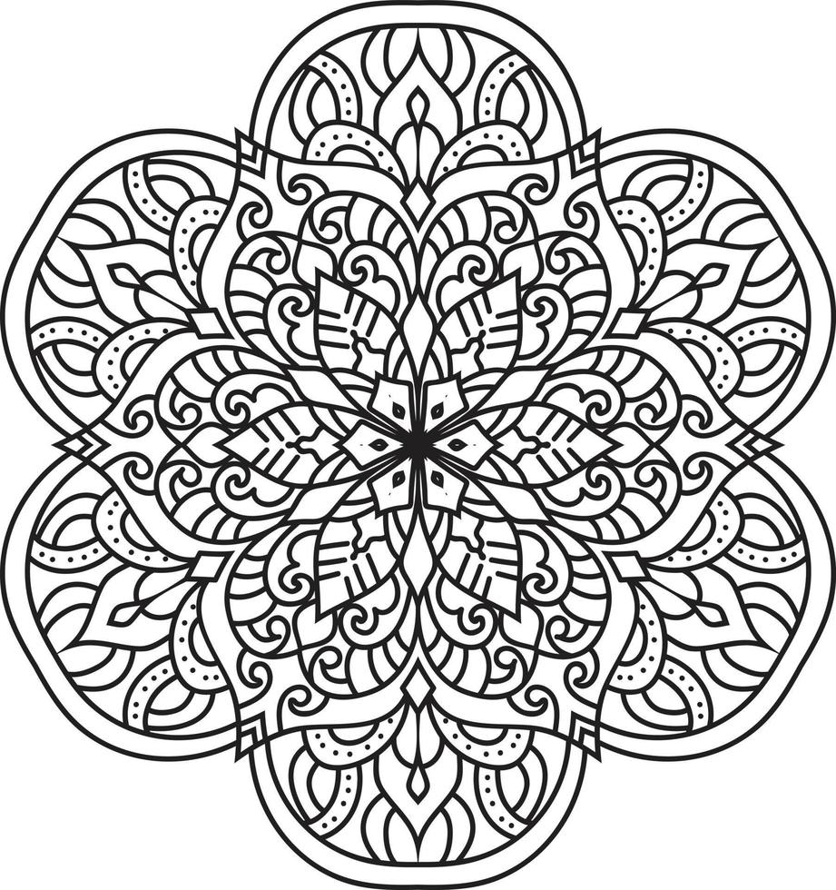 Decorative mandala design Pro Vector