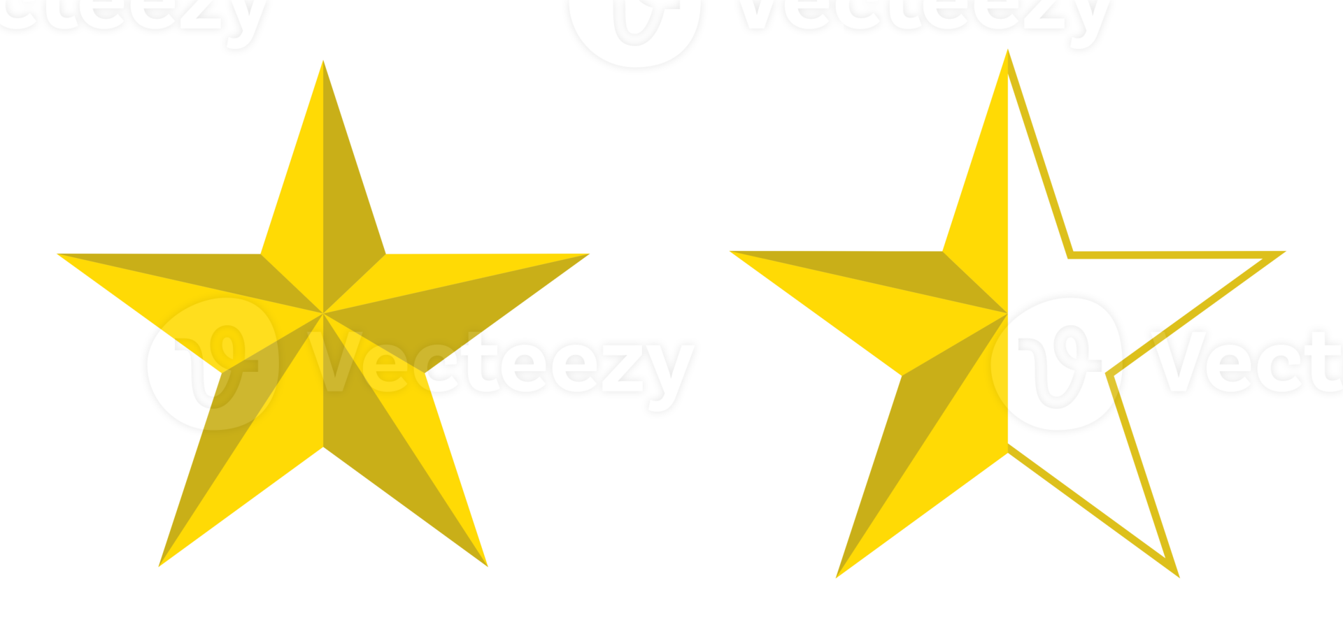 3D Visual of the Five, 5 Star Sign. Star Rating Icon Symbol for Pictogram, Apps, Website or Graphic Design Element. Illustration of the Rating 1, 5 Star. Format PNG