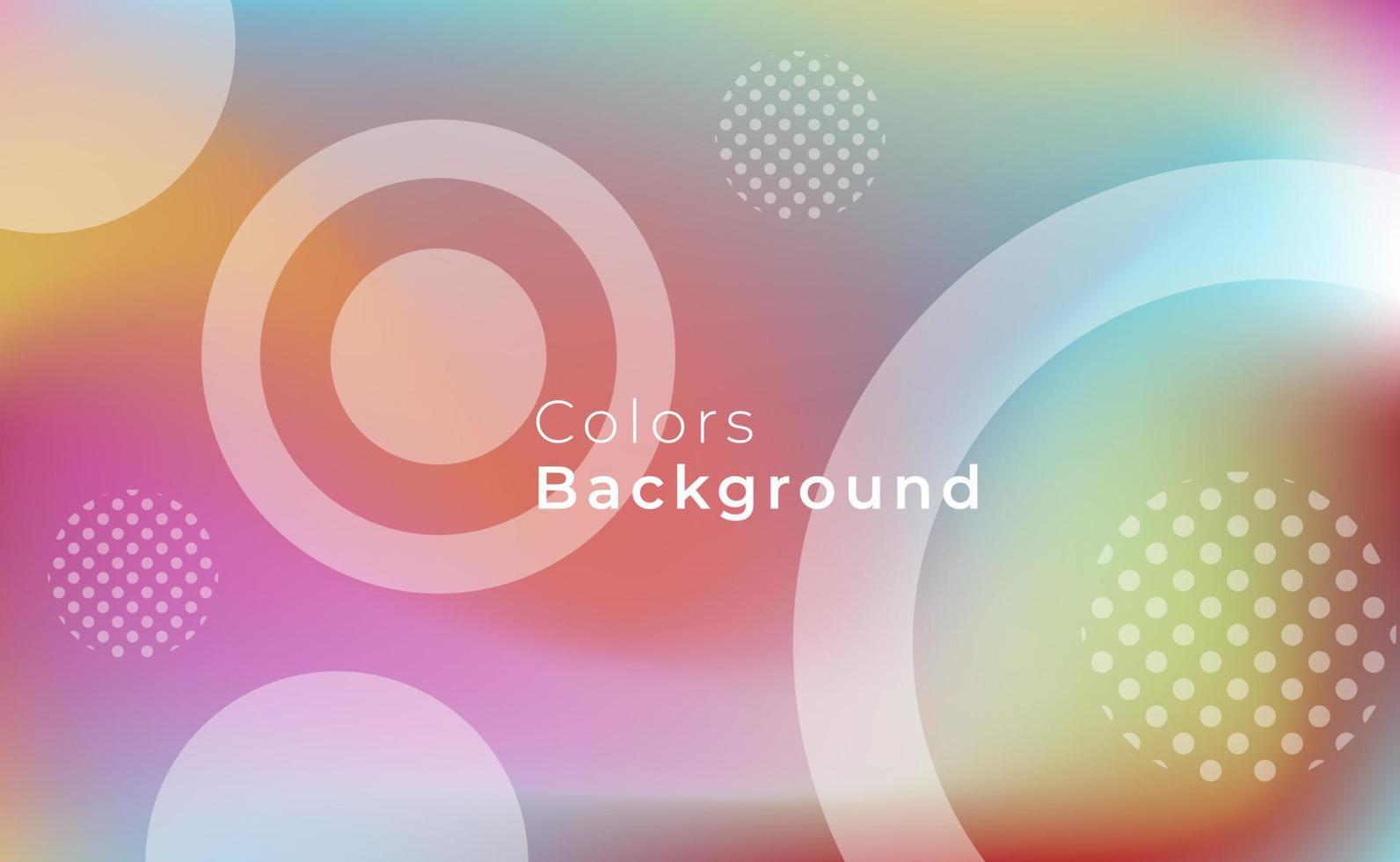 Dynamic Pastel Gradient Color Background with Circle Shape Ornament. Perfect for Landing Pages, Background Decorations, Banners, Advertising Promotions and More. vector