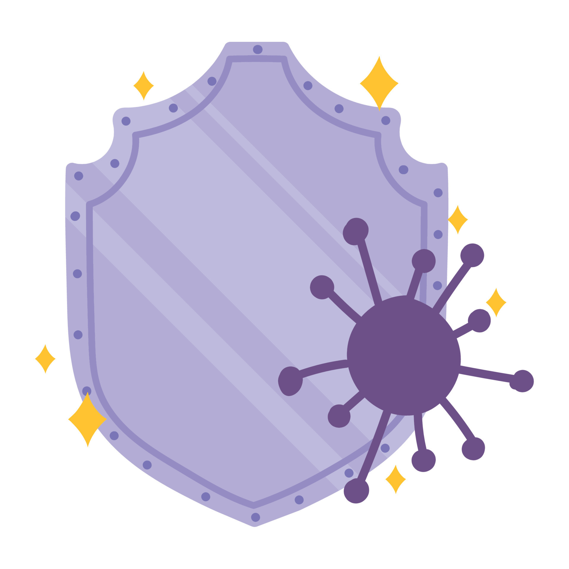covid 19 virus and shield vector design 19638033 Vector Art at Vecteezy