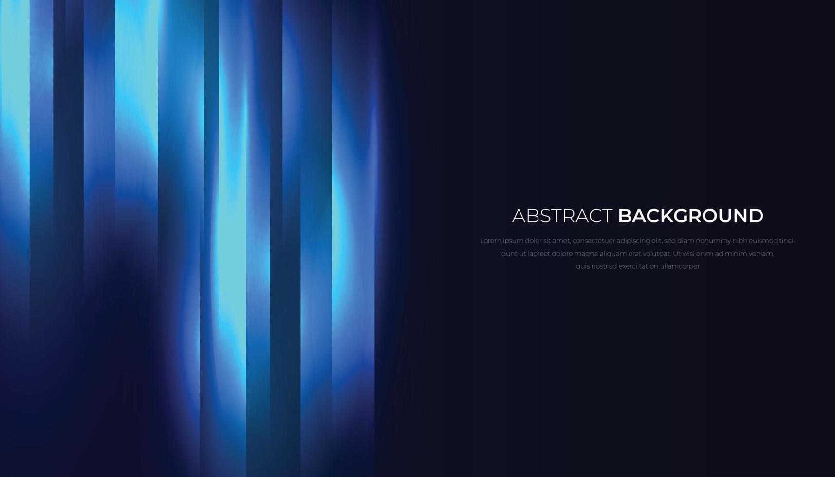 Abstract Blue Technology Futuristic Background with Blur Light Effect. Vector Illustration