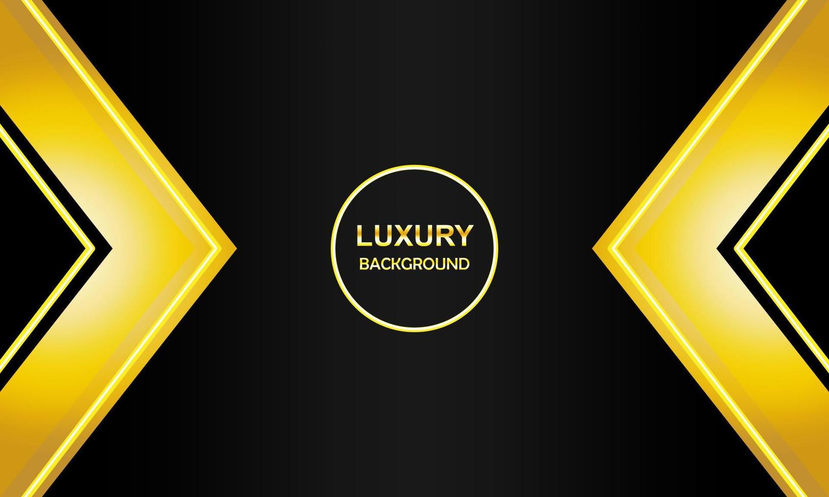Luxury background, golden triangle with futuristic yellow glowing effect, abstract geometric design vector