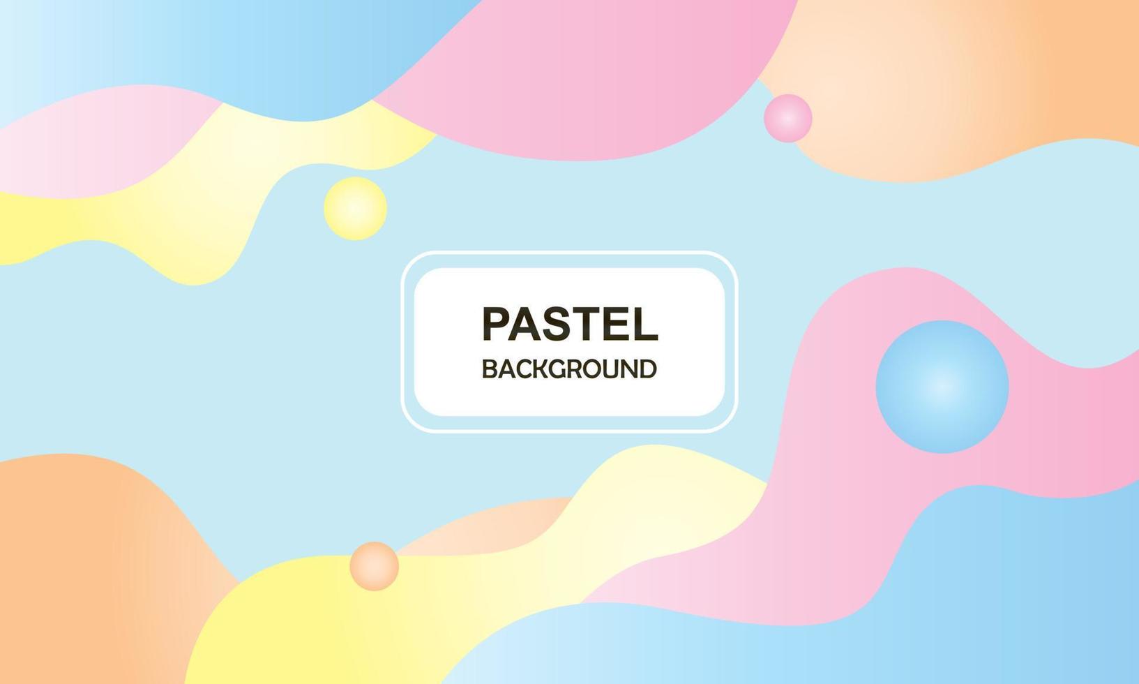 Pastel color background with curve wave line pattern, abstract in flat design style vector