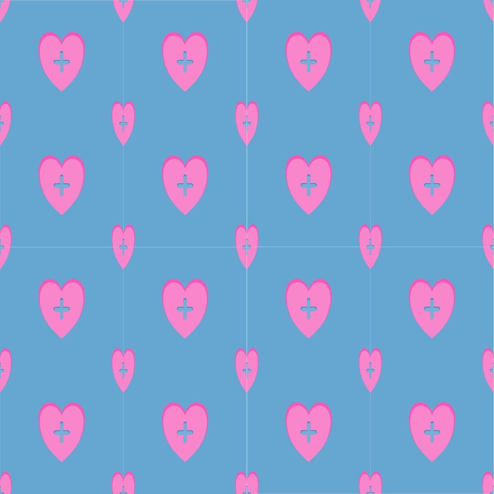 Seamless heart pattern, Love concept. Design for wrapping paper, background, card, coupons, banner, Used to decorate the festival vector