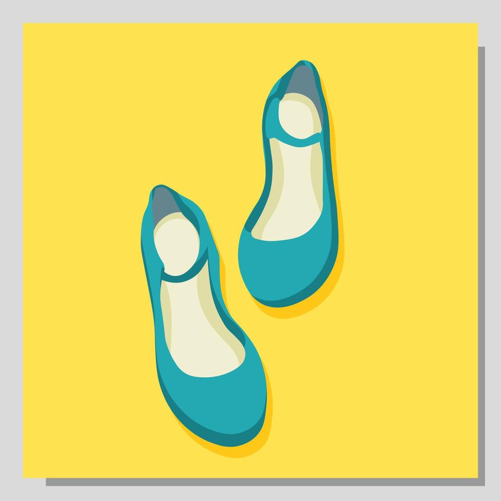 Shoes isolated. Fashionable shoes illustration. Children sandals vector