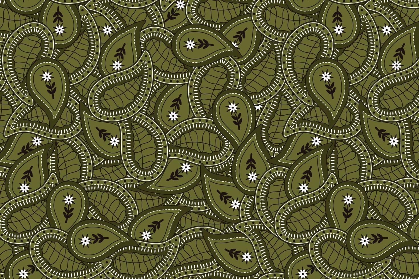 Seamless pattern based on an ornament with Paisley bandana print, bandana print, silk neckerchief for printing on fabric and paper vector