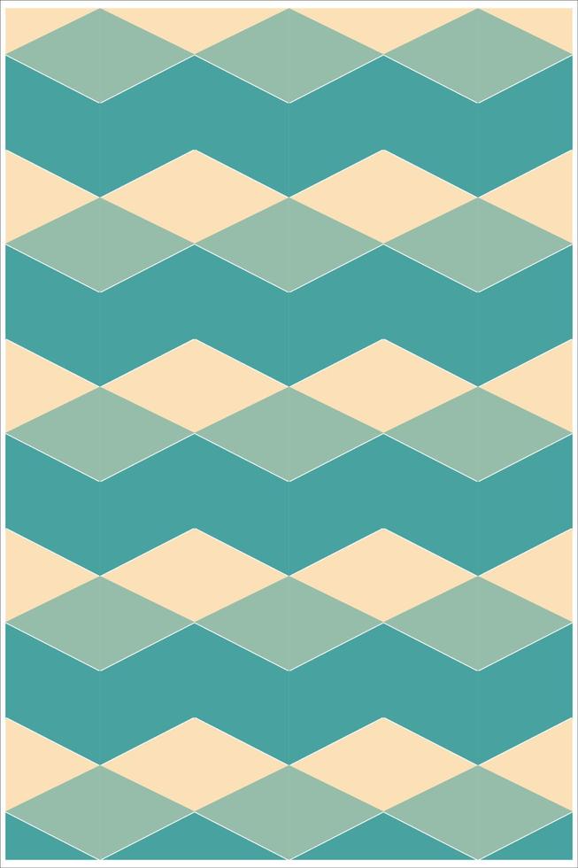 Quiet colored cube background made of triangular patterns with regular patterns arranged vertically. Abstract editable geometry background vector