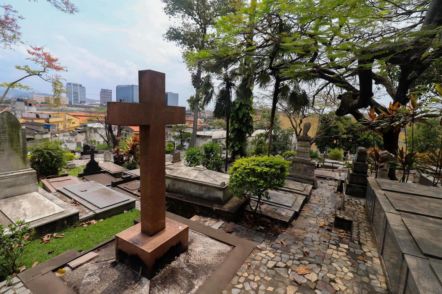 Rio de Janeiro, RJ, Brazil, 2022 - British Burial Ground - opened in 1811 in the Gamboa neighborhood, is the oldest open-air cemetery in Brazil still in activity photo
