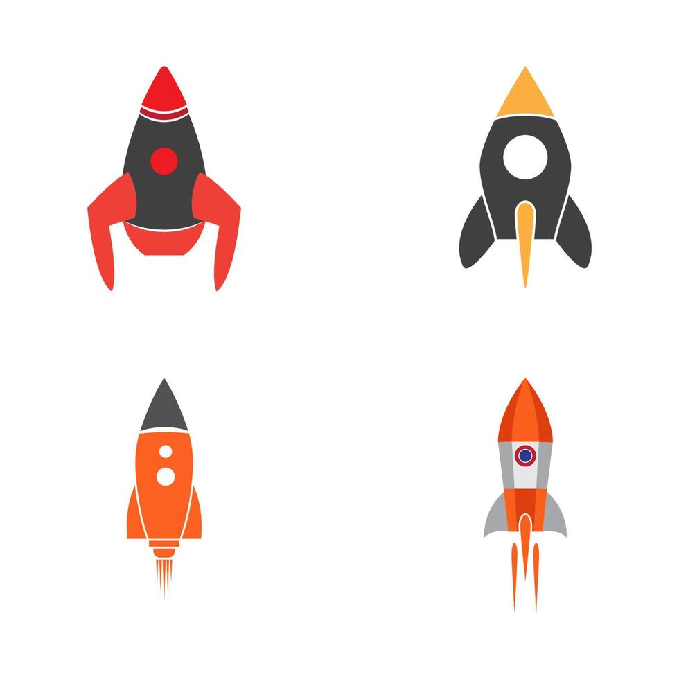 Rocket design Template vector icon