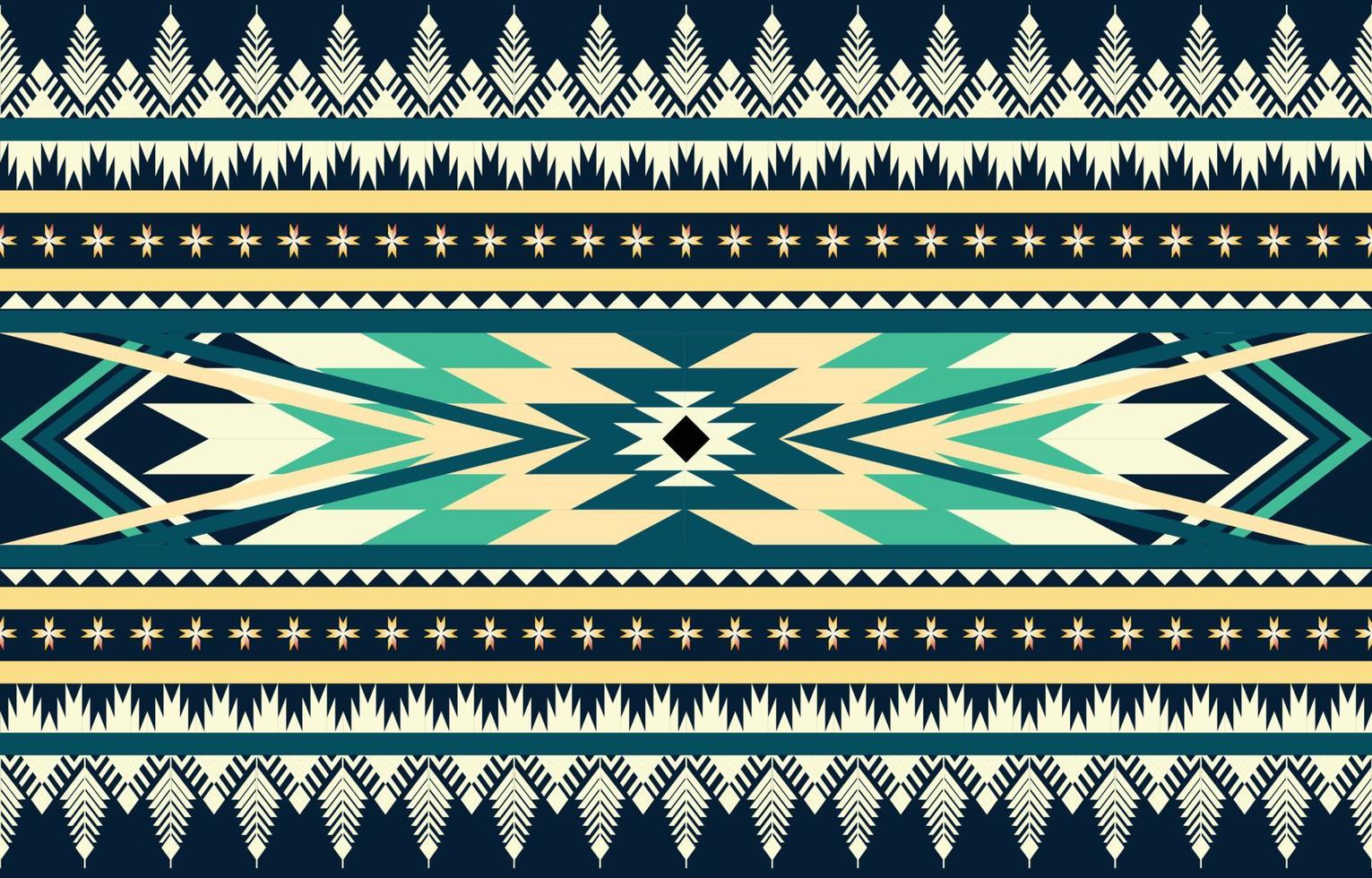 patrón étnico geométrico colorido. oriental, occidental, azteca, tribal tradicional. patrón sin costuras tela, azulejo, fondo, alfombra, papel pintado, ropa, sarong, envoltura, batik, tela, patrón vectorial. vector